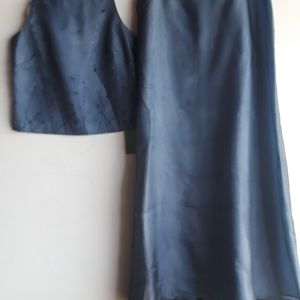 Beautiful beaded top and skirt prom/after 5 dress